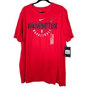 NEW Nike XXL Dri-Fit Washington Wizards Basketball T Shirt NBA Casual Sportswear